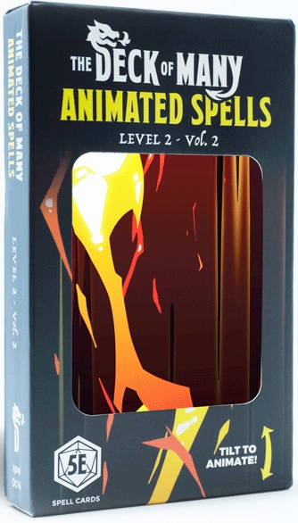 The Deck of Many: Animated Spells Level 2 I-Z - Out of the Box Cards